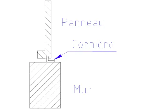schéma d&rsquo;une cornière à la base