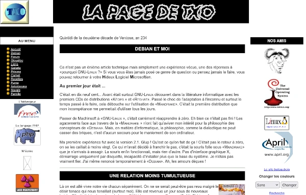 Mon site actuel