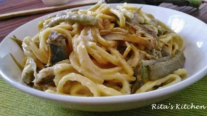 Cacio e peppe aux artichauts
