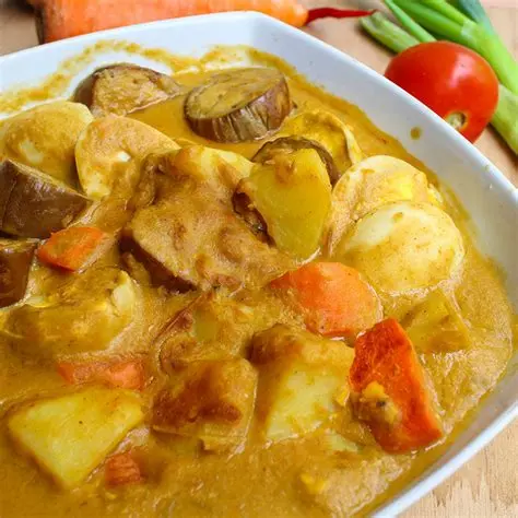 Colombo de porc à la Papaye et aux aubergines