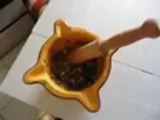 le mortier de la soupe au pistou